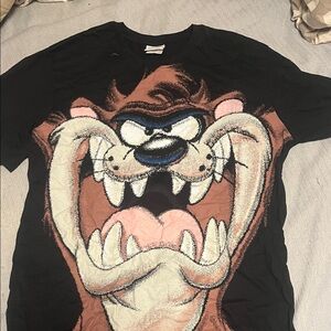 Black Tazmanian Devil Looney Tunes T shirt